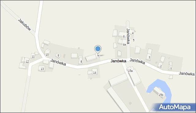 Janówka, Janówka, 7, mapa Janówka