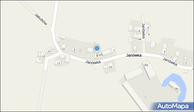 Janówka, Janówka, 8, mapa Janówka