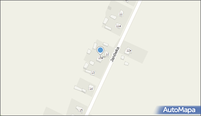 Janówka, Janówka, 13a, mapa Janówka