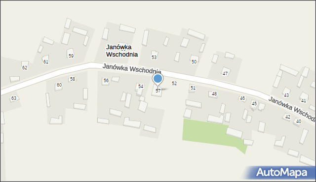 Janówka Wschodnia, Janówka Wschodnia, 57, mapa Janówka Wschodnia