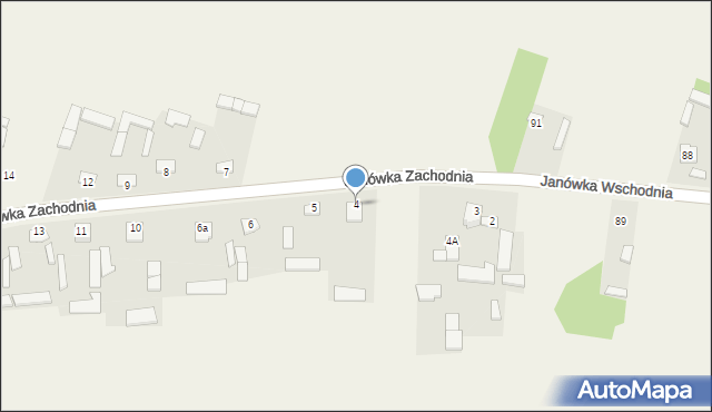 Janówka Zachodnia, Janówka Zachodnia, 4, mapa Janówka Zachodnia