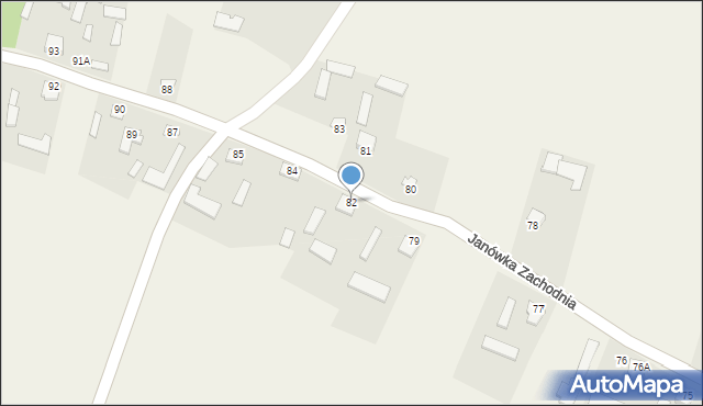Janówka Zachodnia, Janówka Zachodnia, 82, mapa Janówka Zachodnia