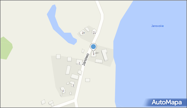 Janowo, Janowo, 1, mapa Janowo