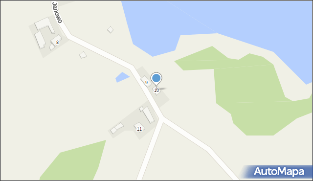 Janowo, Janowo, 10, mapa Janowo