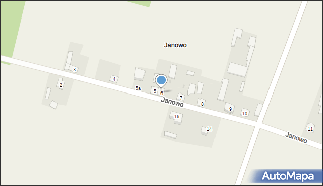 Janowo, Janowo, 6, mapa Janowo