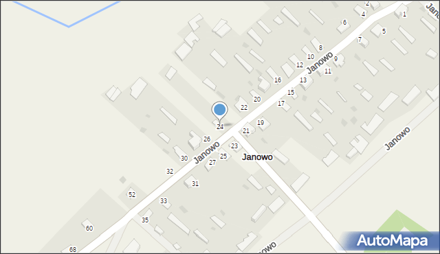 Janowo, Janowo, 24, mapa Janowo