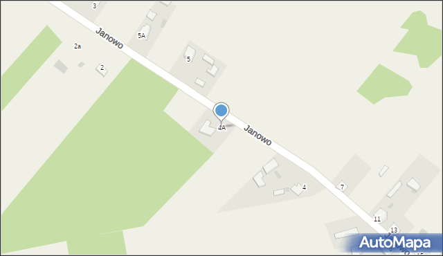 Janowo, Janowo, 4A, mapa Janowo