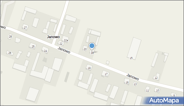 Janowo, Janowo, 18, mapa Janowo