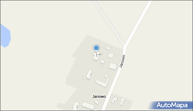 Janowo, Janowo, 1, mapa Janowo