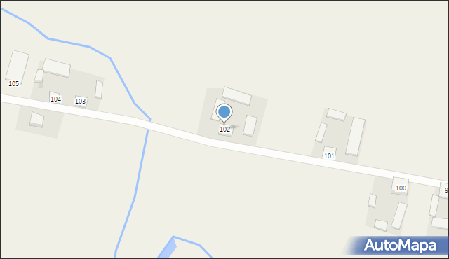 Janowo, Janowo, 102, mapa Janowo
