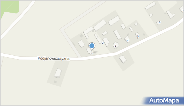 Janowszczyzna, Janowszczyzna, 1, mapa Janowszczyzna