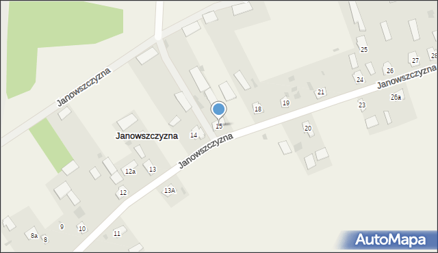 Janowszczyzna, Janowszczyzna, 15, mapa Janowszczyzna