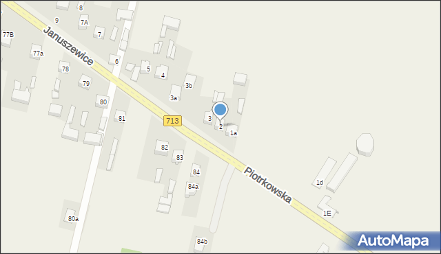 Januszewice, Januszewice, 2, mapa Januszewice