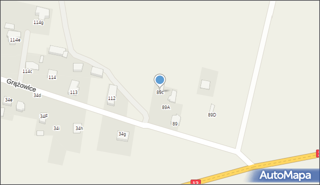 Januszewice, Januszewice, 89c, mapa Januszewice