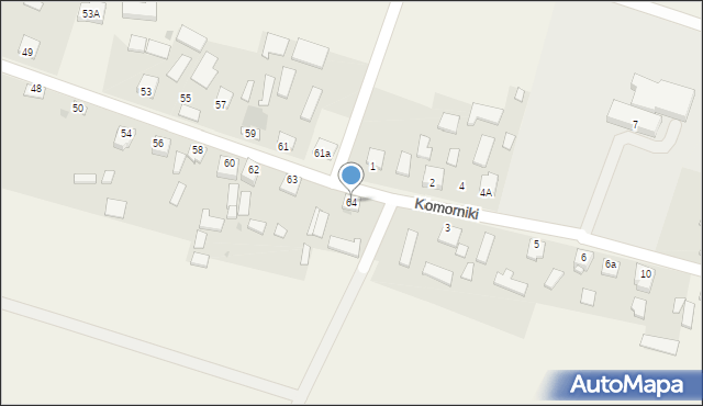 Januszewice, Januszewice, 64, mapa Januszewice