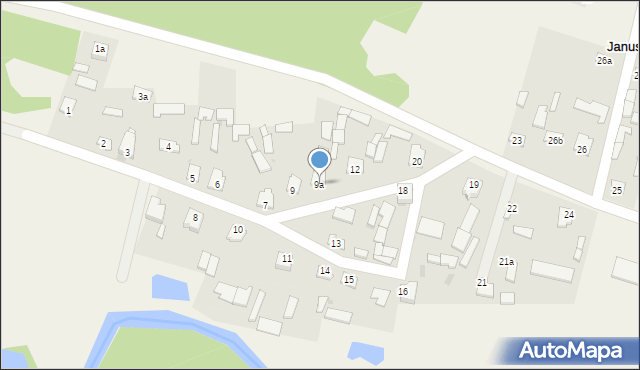 Januszewice, Januszewice, 9a, mapa Januszewice