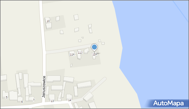 Januszewice, Januszewice, 11h, mapa Januszewice