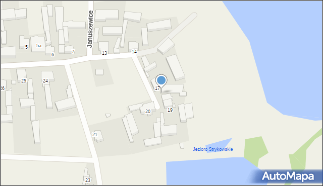 Januszewice, Januszewice, 18, mapa Januszewice