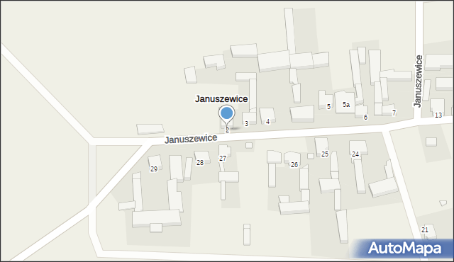 Januszewice, Januszewice, 2, mapa Januszewice