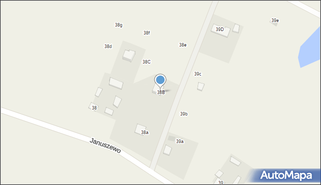 Januszewo, Januszewo, 38B, mapa Januszewo