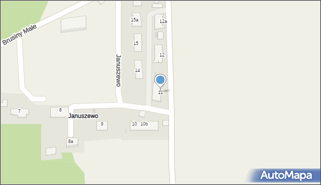 Januszewo, Januszewo, 11, mapa Januszewo