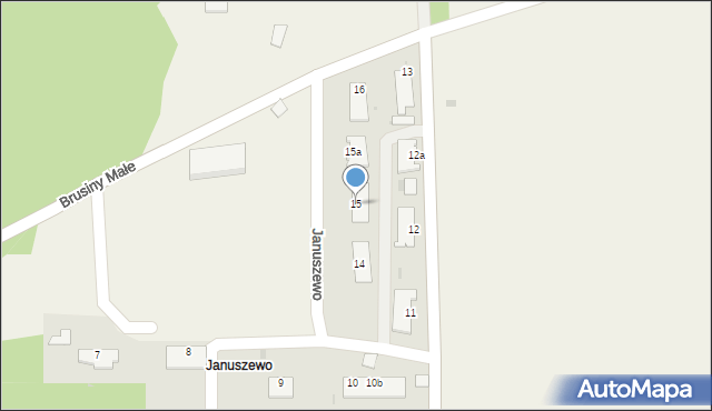 Januszewo, Januszewo, 15, mapa Januszewo