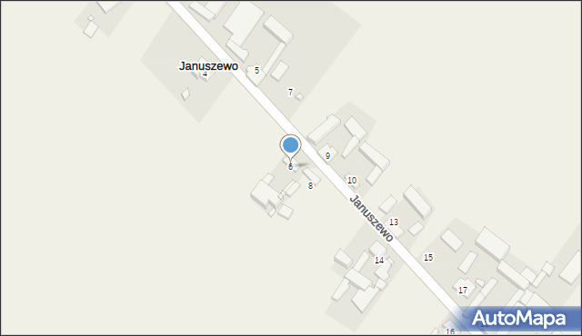 Januszewo, Januszewo, 6, mapa Januszewo