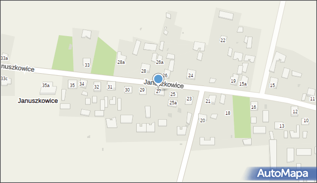 Januszkowice, Januszkowice, 27, mapa Januszkowice
