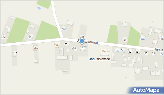 Januszkowice, Januszkowice, 35c, mapa Januszkowice
