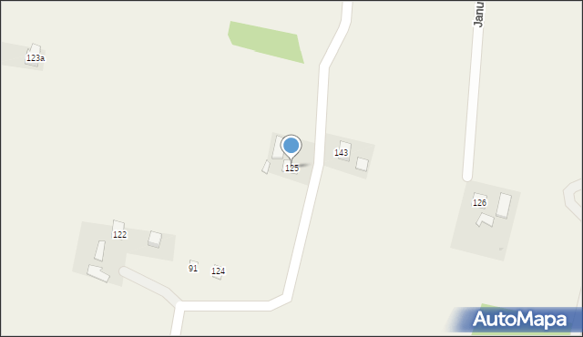Januszkowice, Januszkowice, 125, mapa Januszkowice