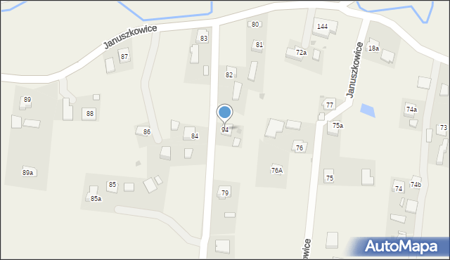 Januszkowice, Januszkowice, 94, mapa Januszkowice