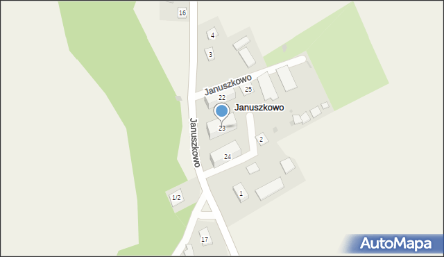 Januszkowo, Januszkowo, 23, mapa Januszkowo