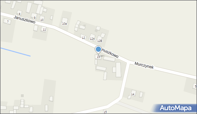 Januszkowo, Januszkowo, 13, mapa Januszkowo