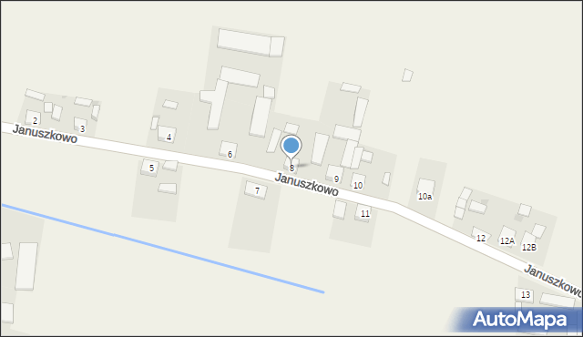 Januszkowo, Januszkowo, 8, mapa Januszkowo