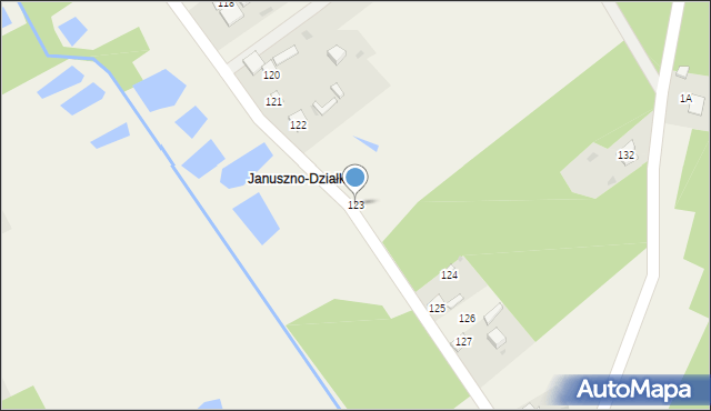 Januszno, Januszno, 123, mapa Januszno