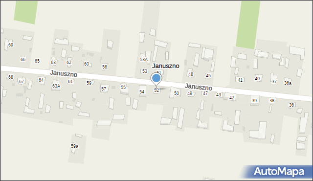 Januszno, Januszno, 52, mapa Januszno