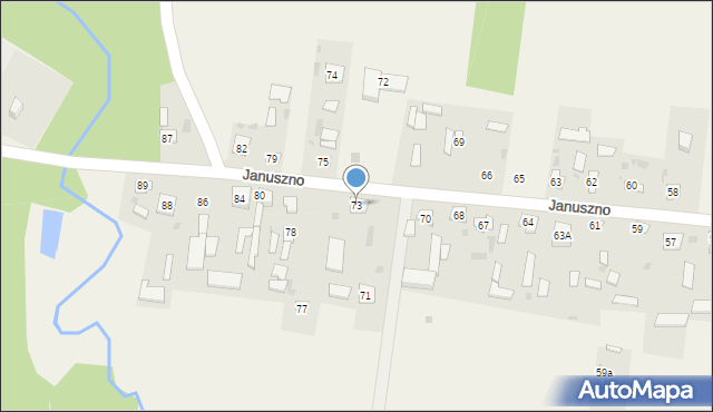 Januszno, Januszno, 73, mapa Januszno