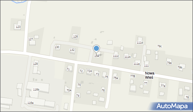 Januszowice, Januszowice, 134, mapa Januszowice
