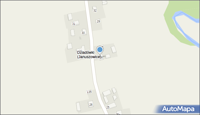 Januszowice, Januszowice, 27a, mapa Januszowice