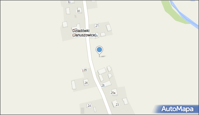 Januszowice, Januszowice, 27b, mapa Januszowice