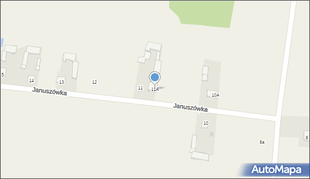 Januszówka, Januszówka, 11A, mapa Januszówka
