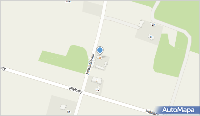 Januszówka, Januszówka, 8, mapa Januszówka
