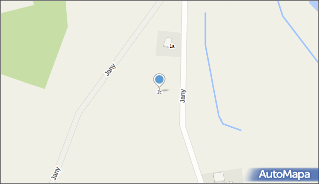 Jany, Jany, 1c, mapa Jany