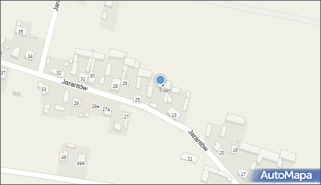 Jarantów, Jarantów, 24a, mapa Jarantów