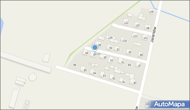 Jarantów, Jarantów, 97, mapa Jarantów