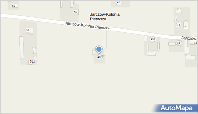Jarczów-Kolonia Pierwsza, Jarczów-Kolonia Pierwsza, 48, mapa Jarczów-Kolonia Pierwsza