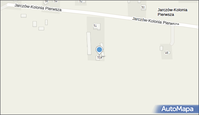 Jarczów-Kolonia Pierwsza, Jarczów-Kolonia Pierwsza, 51a, mapa Jarczów-Kolonia Pierwsza
