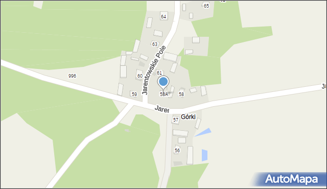Jarentowskie Pole, Jarentowskie Pole, 58A, mapa Jarentowskie Pole