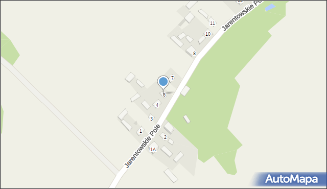 Jarentowskie Pole, Jarentowskie Pole, 6, mapa Jarentowskie Pole