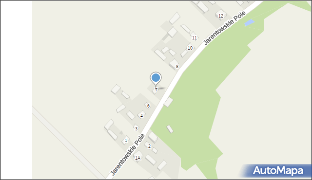 Jarentowskie Pole, Jarentowskie Pole, 7, mapa Jarentowskie Pole